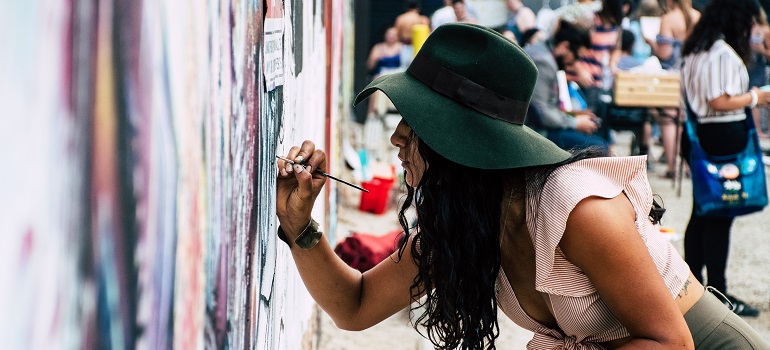 pexels photo 1340502 a woman Living the good life on the Space Coast and painting